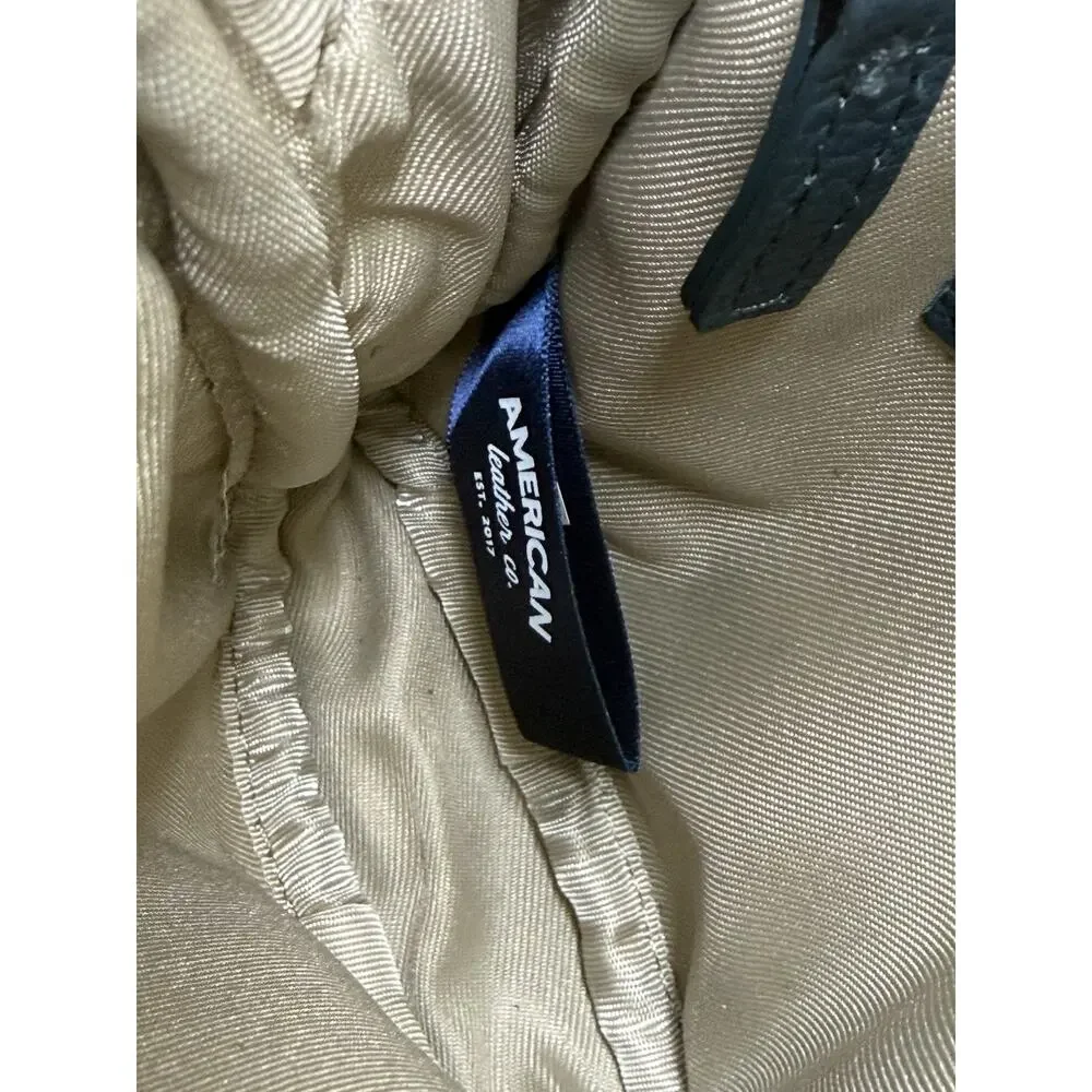 American Leather Co. Cleveland Mini Crossbody Dark Teal Pebbled Leather Zip Bag